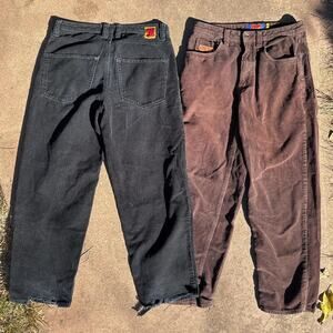 Empyre jeans corduroy Brown and black 2 Pair Lot